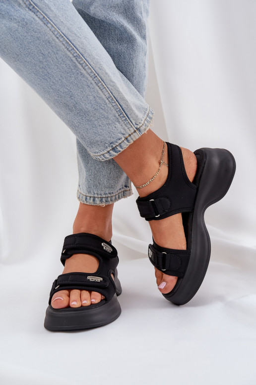 materiaal LichtgeInicht sandalen met platform zInart Deniffia