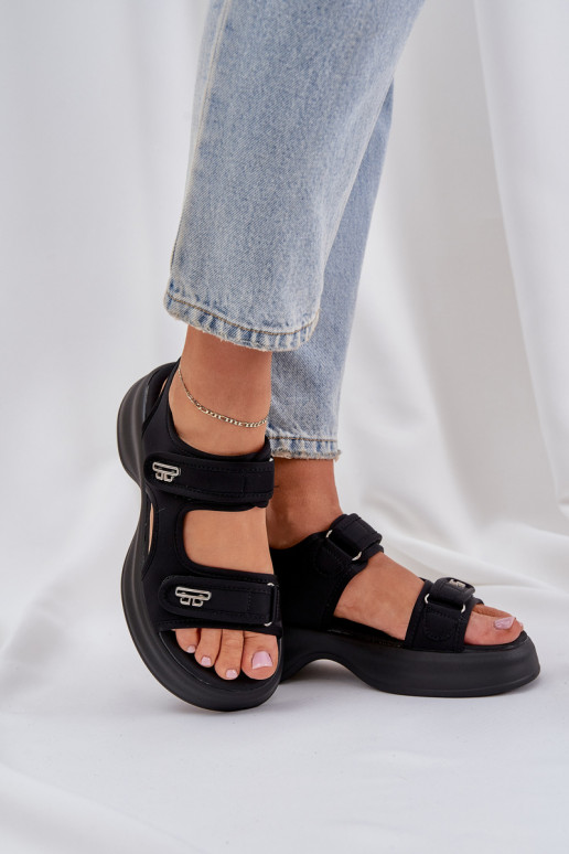 materiaal LichtgeInicht sandalen met platform zInart Deniffia