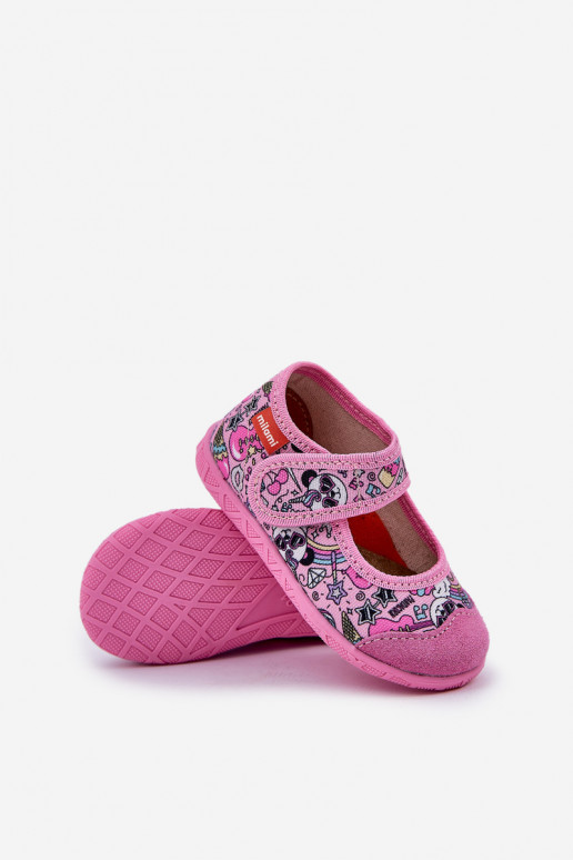 Slippers Milami Kinderen met zelfklevende bevestigingsmiddelen IN Pandabeer roze Esnia Slippers Milami Kinderen met zelfklevende bevestigingsmiddelen IN Pandabeer roze Esnia