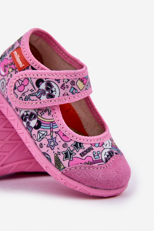 Slippers Milami Kinderen met zelfklevende bevestigingsmiddelen IN Pandabeer roze Esnia Slippers Milami Kinderen met zelfklevende bevestigingsmiddelen IN Pandabeer roze Esnia