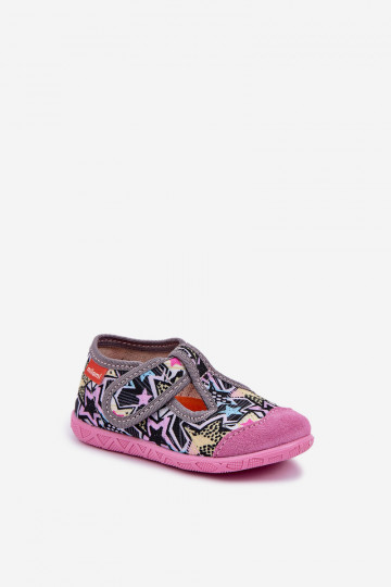 Slippers Milami Kinderen met zelfklevende bevestigingsmiddelen grijs-roze Jasimrra