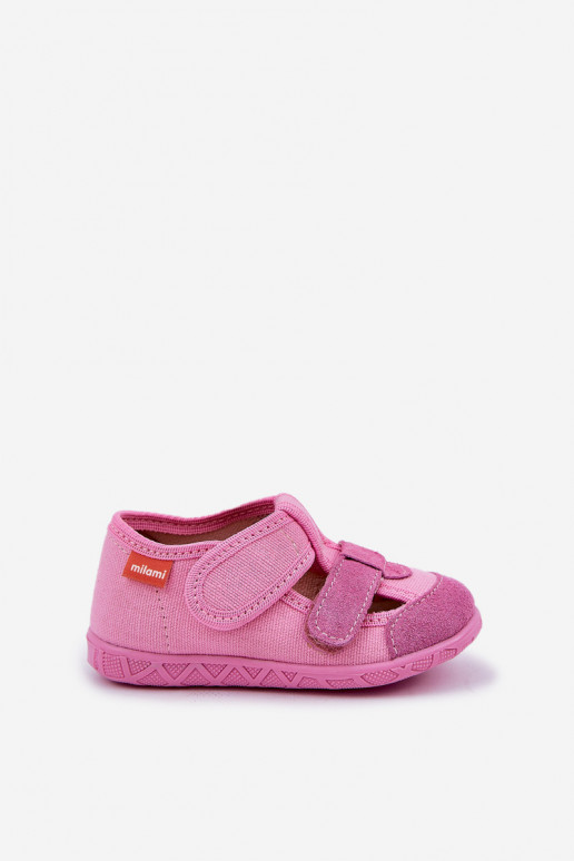 Slippers Milami Kinderen met zelfklevende bevestigingsmiddelen roze Reathiana Slippers Milami Kinderen met zelfklevende bevestigingsmiddelen roze Reathiana