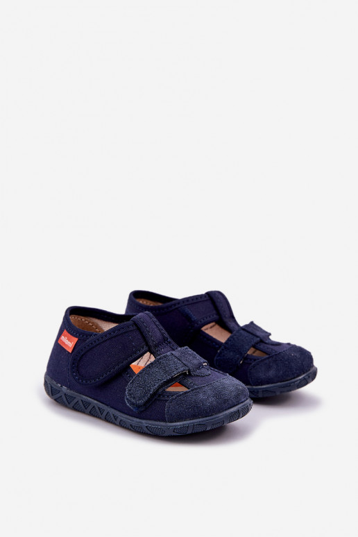 Slippers Milami Kinderen met zelfklevende bevestigingsmiddelen donkerblauIn Reathiana Slippers Milami Kinderen met zelfklevende bevestigingsmiddelen donkerblauIn Reathiana