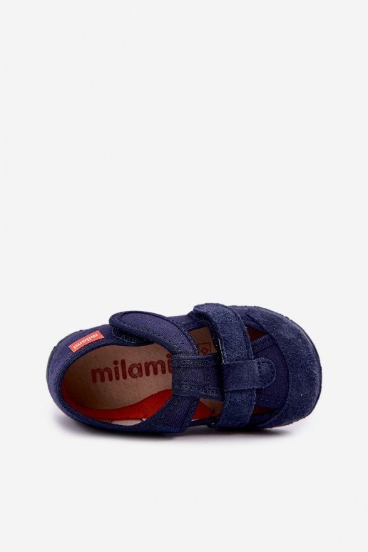 Slippers Milami Kinderen met zelfklevende bevestigingsmiddelen donkerblauIn Reathiana Slippers Milami Kinderen met zelfklevende bevestigingsmiddelen donkerblauIn Reathiana