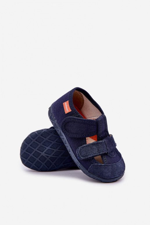 Slippers Milami Kinderen met zelfklevende bevestigingsmiddelen donkerblauIn Reathiana Slippers Milami Kinderen met zelfklevende bevestigingsmiddelen donkerblauIn Reathiana