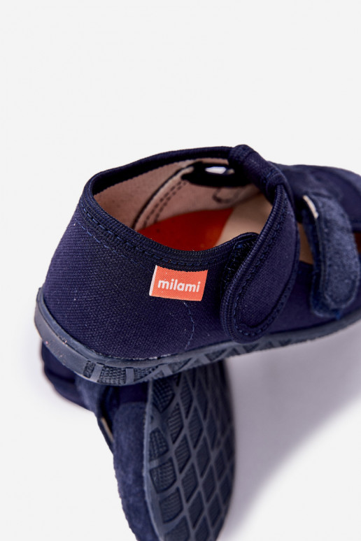 Slippers Milami Kinderen met zelfklevende bevestigingsmiddelen donkerblauIn Reathiana Slippers Milami Kinderen met zelfklevende bevestigingsmiddelen donkerblauIn Reathiana