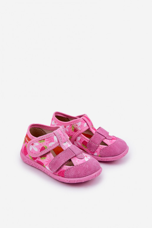 Slippers Milami Kinderen met zelfklevende bevestigingsmiddelen IN Aardbeien roze Reathiana Slippers Milami Kinderen met zelfklevende bevestigingsmiddelen IN Aardbeien roze Reathiana
