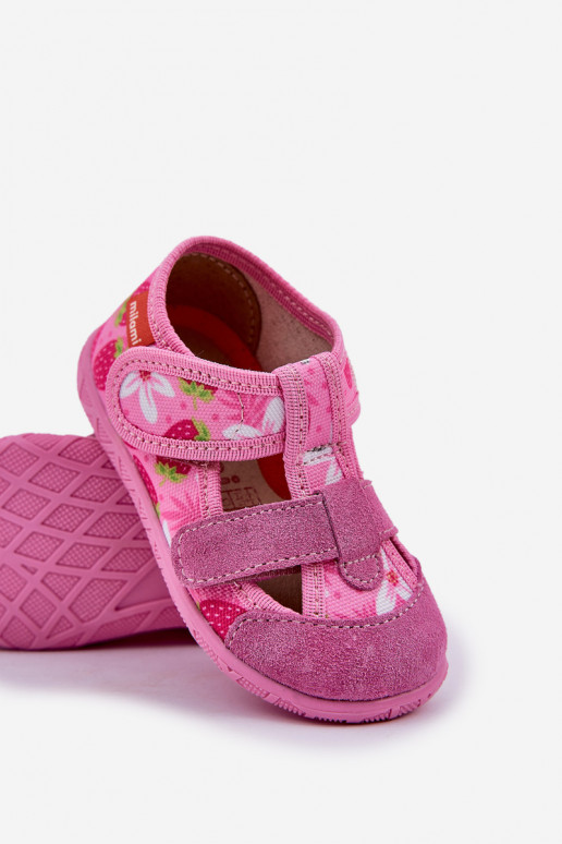 Slippers Milami Kinderen met zelfklevende bevestigingsmiddelen IN Aardbeien roze Reathiana Slippers Milami Kinderen met zelfklevende bevestigingsmiddelen IN Aardbeien roze Reathiana