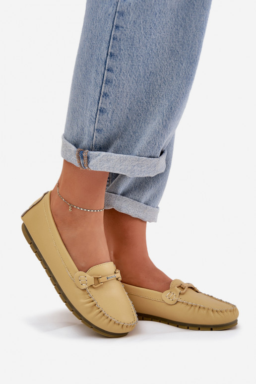 gelijk aan Leer Mocassins met ornamenten S.Barski LR51-547 geel