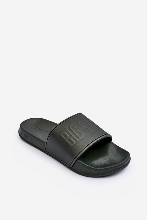 LichtgeInicht teenslippers van schuim Het heeftnnen Big Star MM174324 kaki kleuren