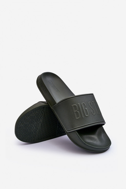 LichtgeInicht teenslippers van schuim Het heeftnnen Big Star MM174324 kaki kleuren