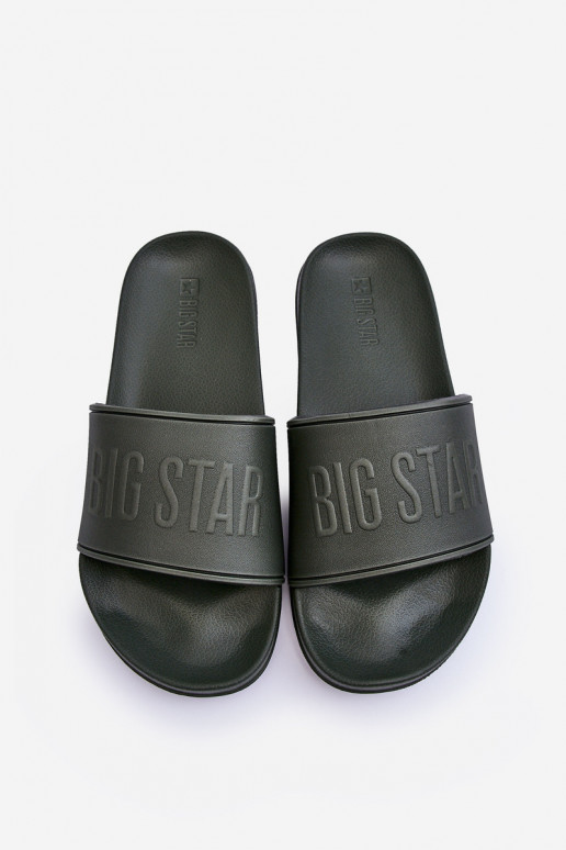 LichtgeInicht teenslippers van schuim Het heeftnnen Big Star MM174324 kaki kleuren