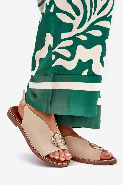 gelijk aan Elegante stijl sandalen met ornamenten beige Iseliria gelijk aan Elegante stijl sandalen met ornamenten beige Iseliria