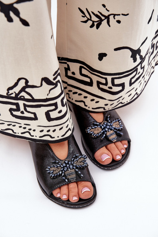 met glans Dames sandalen met ornamenten gelijk aan zInart Russona