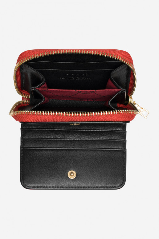 Damesportemonnee van natuurlijk leer...