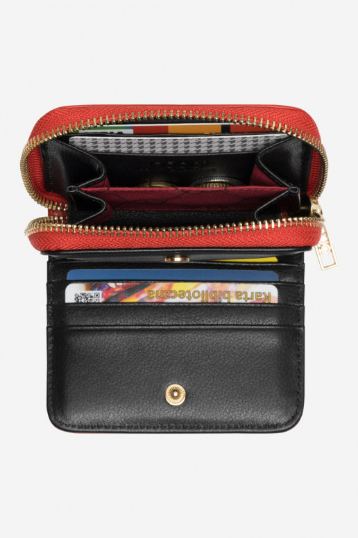 Damesportemonnee van natuurlijk leer...