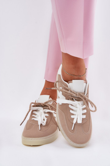 Stylische sneakers dames met platform in roze kleur Silavia 2