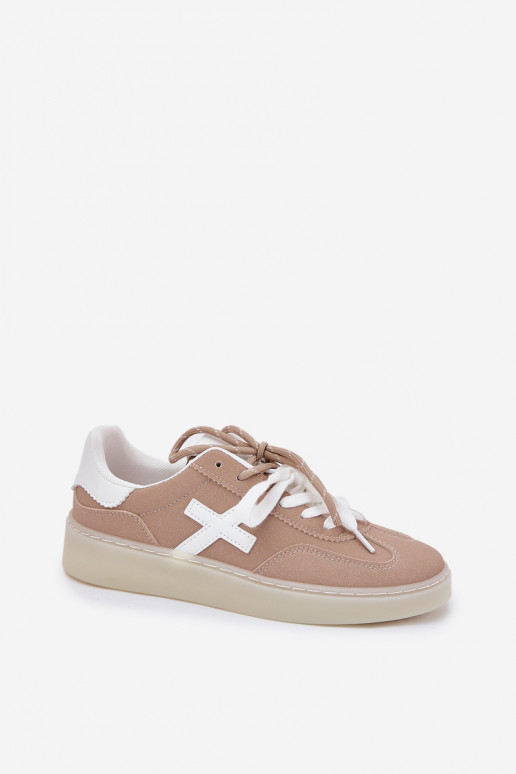 Laag sportschoenen Dames beige Zelevelis Laag sportschoenen Dames beige Zelevelis