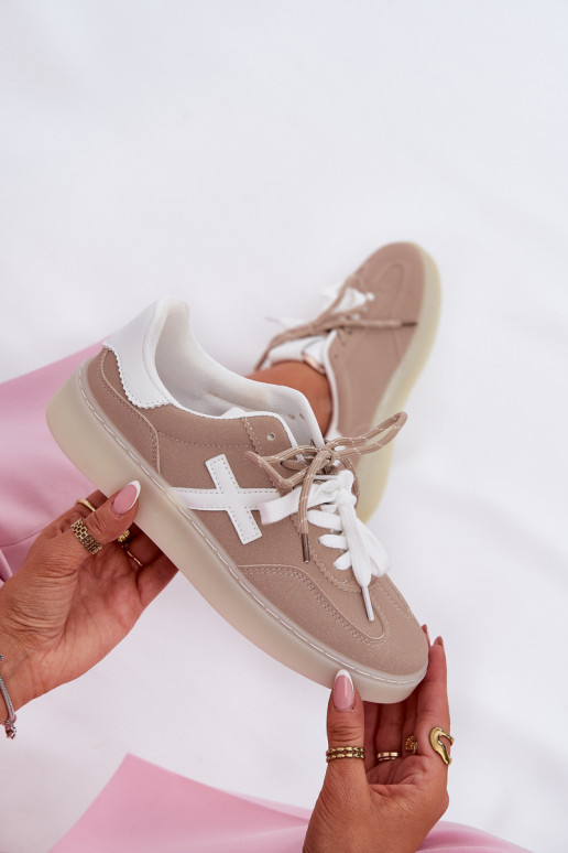 Laag sportschoenen Dames beige Zelevelis Laag sportschoenen Dames beige Zelevelis