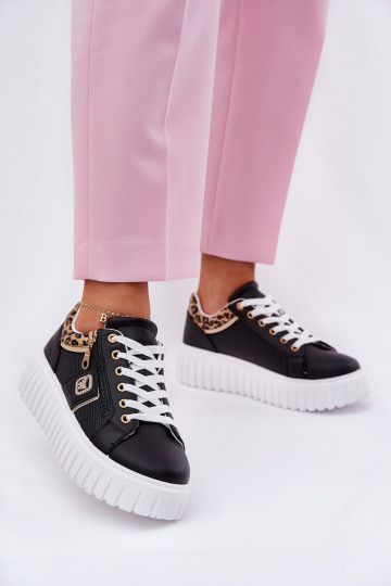 sportschoenen Dames met platform van ecoleer met luipaardbontpatronen zInart Velionna 2