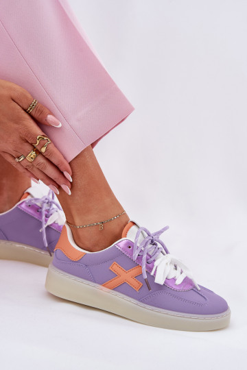 Laag sportschoenen Dames Paars Zelevelis