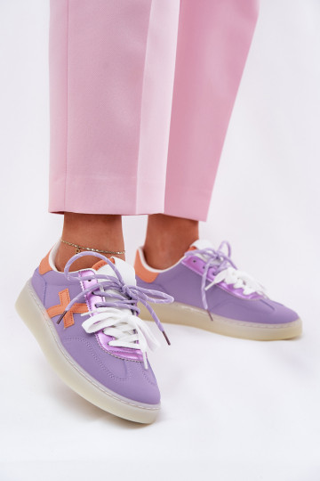 Lage sportieve schoenen dames in zilveren kleur Zelevelis 2