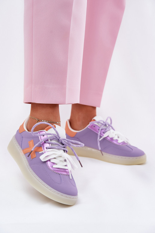 Laag sportschoenen Dames Paars Zelevelis