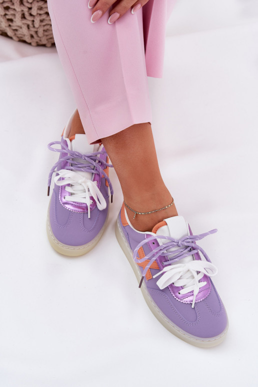 Laag sportschoenen Dames Paars Zelevelis