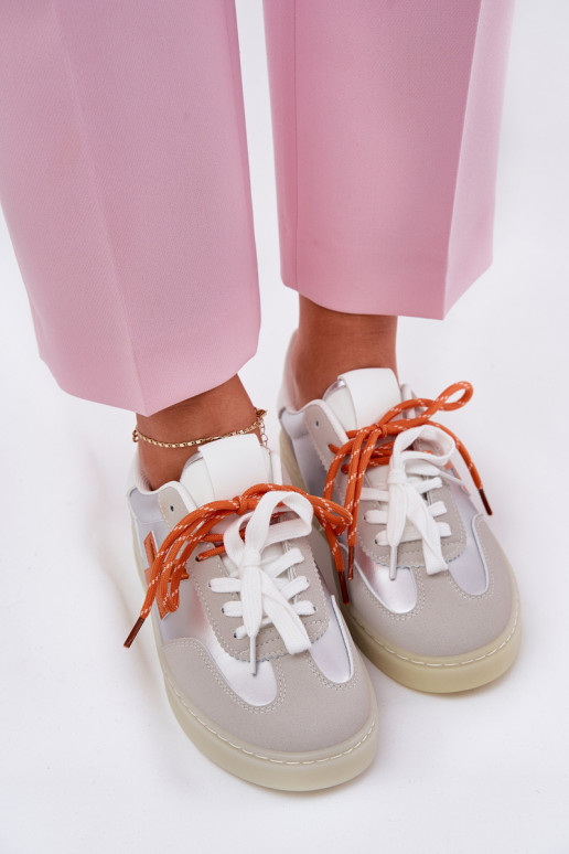 Laag sportschoenen Dames zilvere kleur Zelevelis Laag sportschoenen Dames zilvere kleur Zelevelis