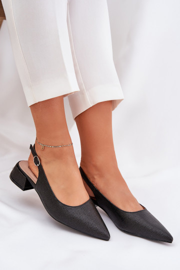 gestreepte sandalen Dames Aangesloten Subtiel zwarte kleur Jorela
