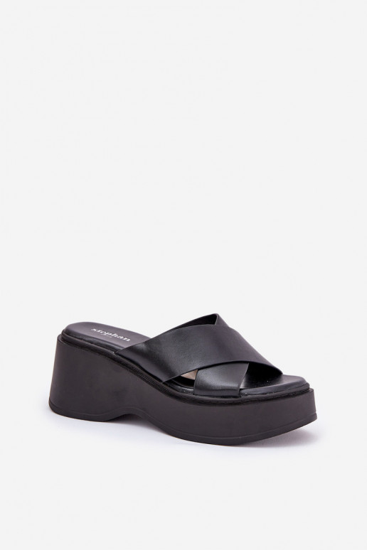 Damespantoffels met platform I Koturnie zInart Nelithraea