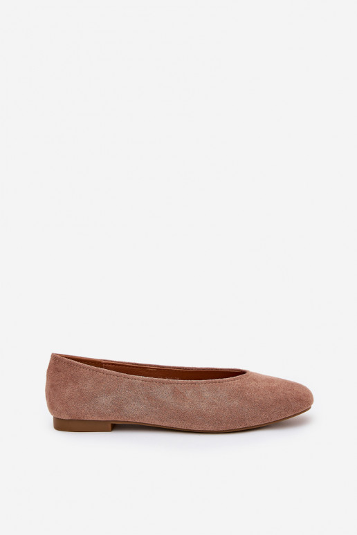 Het klassieke model Ballerinas Z van eco-suèdeu kaki kleuren Osallin Het klassieke model Ballerinas Z van eco-suèdeu kaki kleuren Osallin