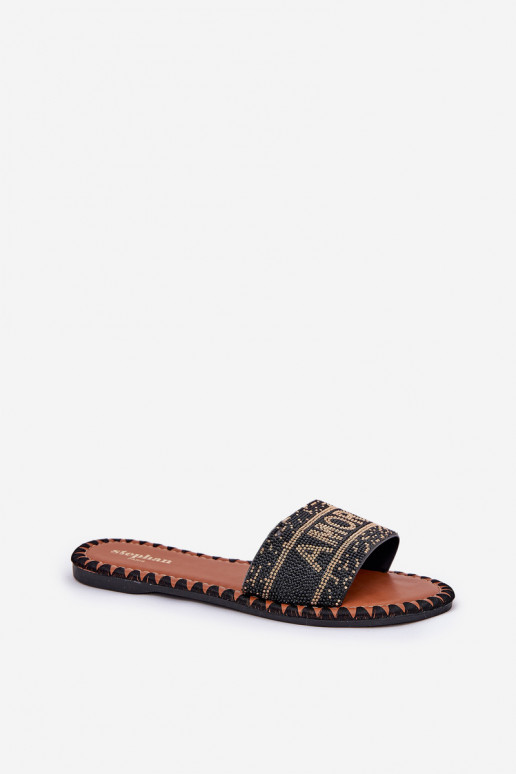 Damespantoffels met brede hakken Met Decoratie zInart Dorfedi Damespantoffels met brede hakken Met Decoratie zInart Dorfedi