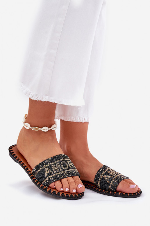 Damespantoffels met brede hakken Met Decoratie zInart Dorfedi Damespantoffels met brede hakken Met Decoratie zInart Dorfedi