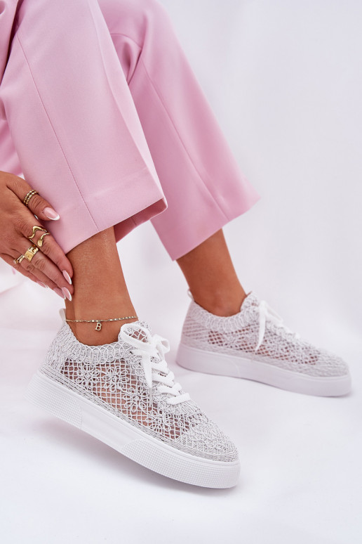 met elementen van opengeInerkt Sneakers Dames met platform Initte kleur Aranelith