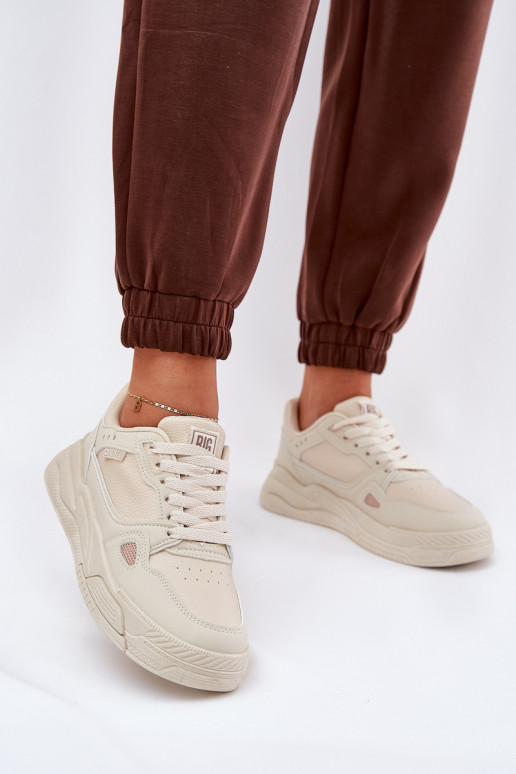 Dames Sneakers model schoenen Big Star NN274668 beige Dames Sneakers model schoenen Big Star NN274668 beige