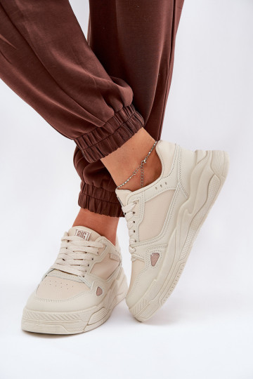 Dames Sneakers model schoenen Big Star NN274668 beige 2