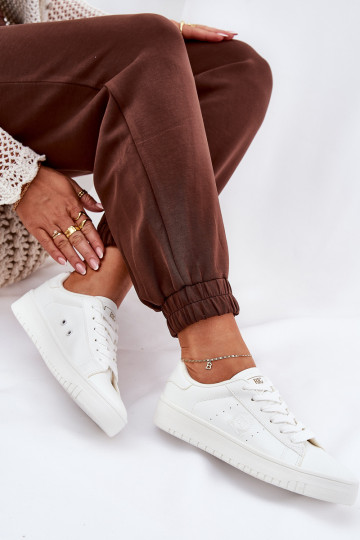 Lage casual schoenen van eco-leer Big Star NN274577 in wit