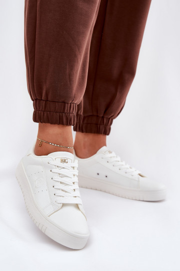 Lage casual schoenen van eco-leer Big Star NN274577 in wit 2