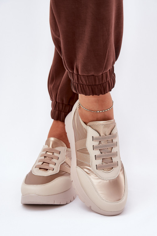 sportschoenen Dames met platform Vinceza 58510 gouden kleur sportschoenen Dames met platform Vinceza 58510 gouden kleur