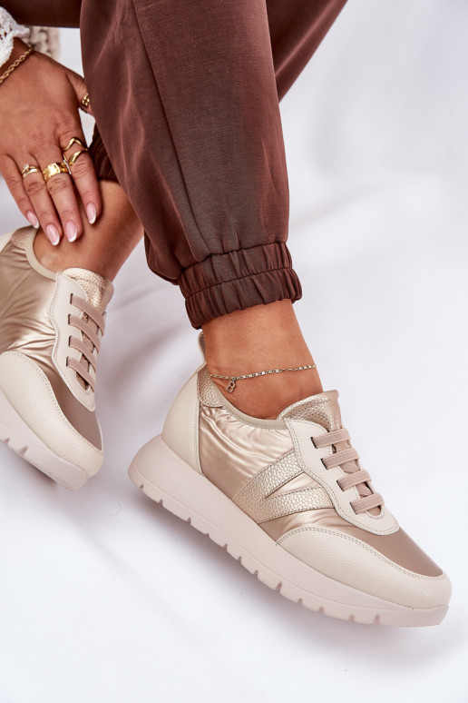 sportschoenen Dames met platform Vinceza 58510 gouden kleur sportschoenen Dames met platform Vinceza 58510 gouden kleur