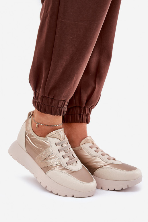 sportschoenen Dames met platform Vinceza 58510 gouden kleur sportschoenen Dames met platform Vinceza 58510 gouden kleur