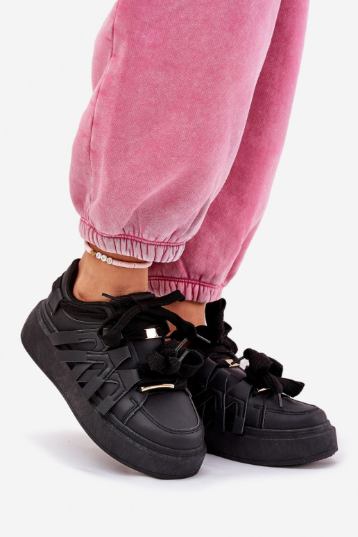Eko Leer Sneakers model schoenen met platform zInart Penolle