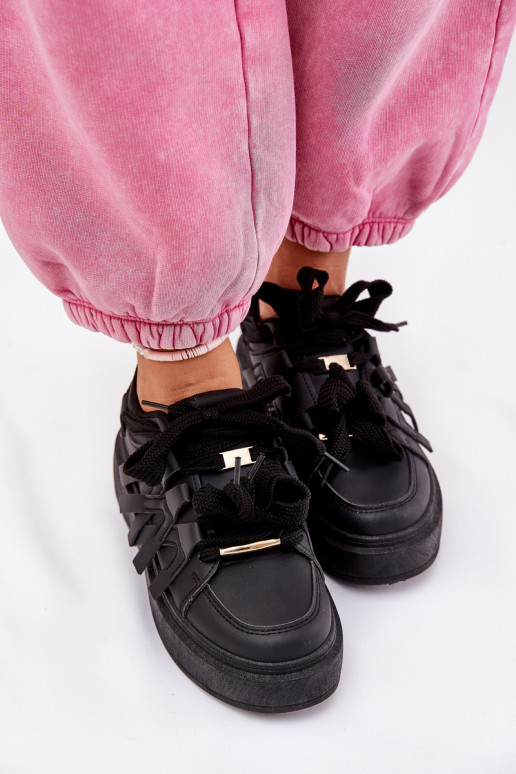 Eko Leer Sneakers model schoenen met platform zInart Penolle