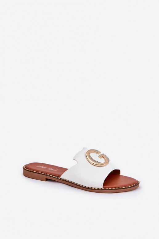 Eko Leer gelijk aan Damespantoffels Met sierlijk Detalem Initte kleur Frelie Eko Leer gelijk aan Damespantoffels Met sierlijk Detalem Initte kleur Frelie