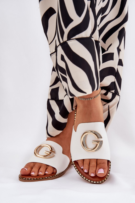 Eko Leer gelijk aan Damespantoffels Met sierlijk Detalem Initte kleur Frelie Eko Leer gelijk aan Damespantoffels Met sierlijk Detalem Initte kleur Frelie