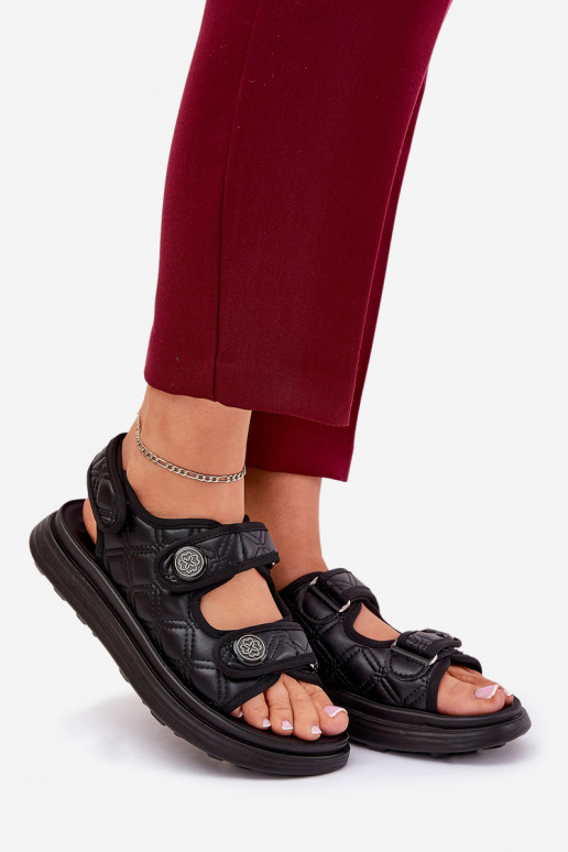 Dames sandalen Met sierlijki Detalami met zelfklevende bevestigingsmiddelen zInart Zoliner Dames sandalen Met sierlijki Detalami met zelfklevende bevestigingsmiddelen zInart Zoliner