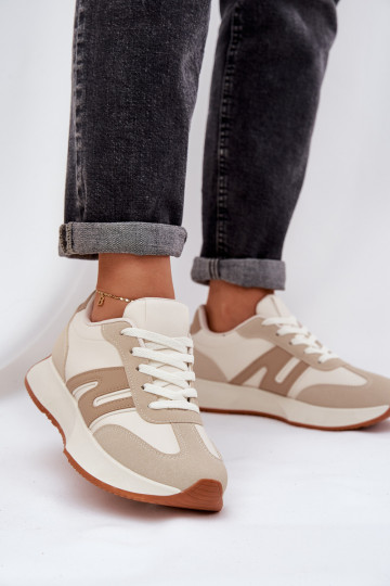 sportschoenen Dames met platform beige Emidi
