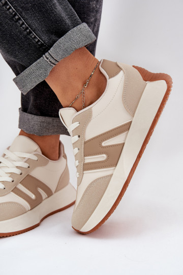 sportschoenen Dames met platform beige Emidi 2