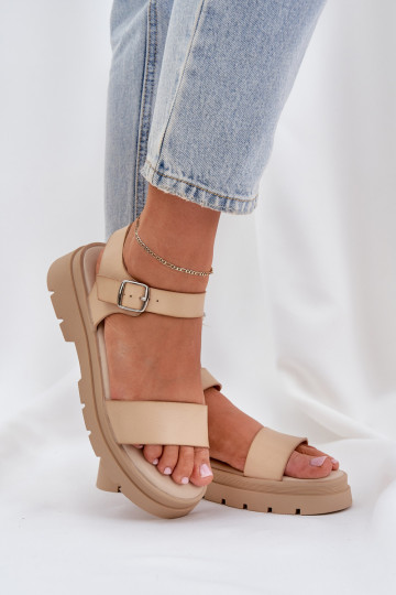Dames sandalen met plateau...